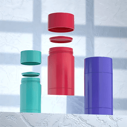 CYLINDRICAL DEO STICK CONTAINER