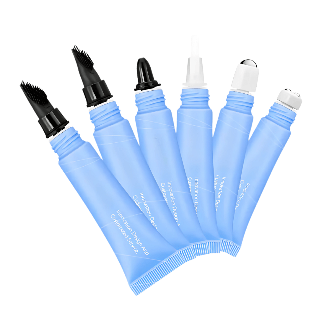 PLASTIC TUBE FEATURING APPLICATORS FOR EYECARE